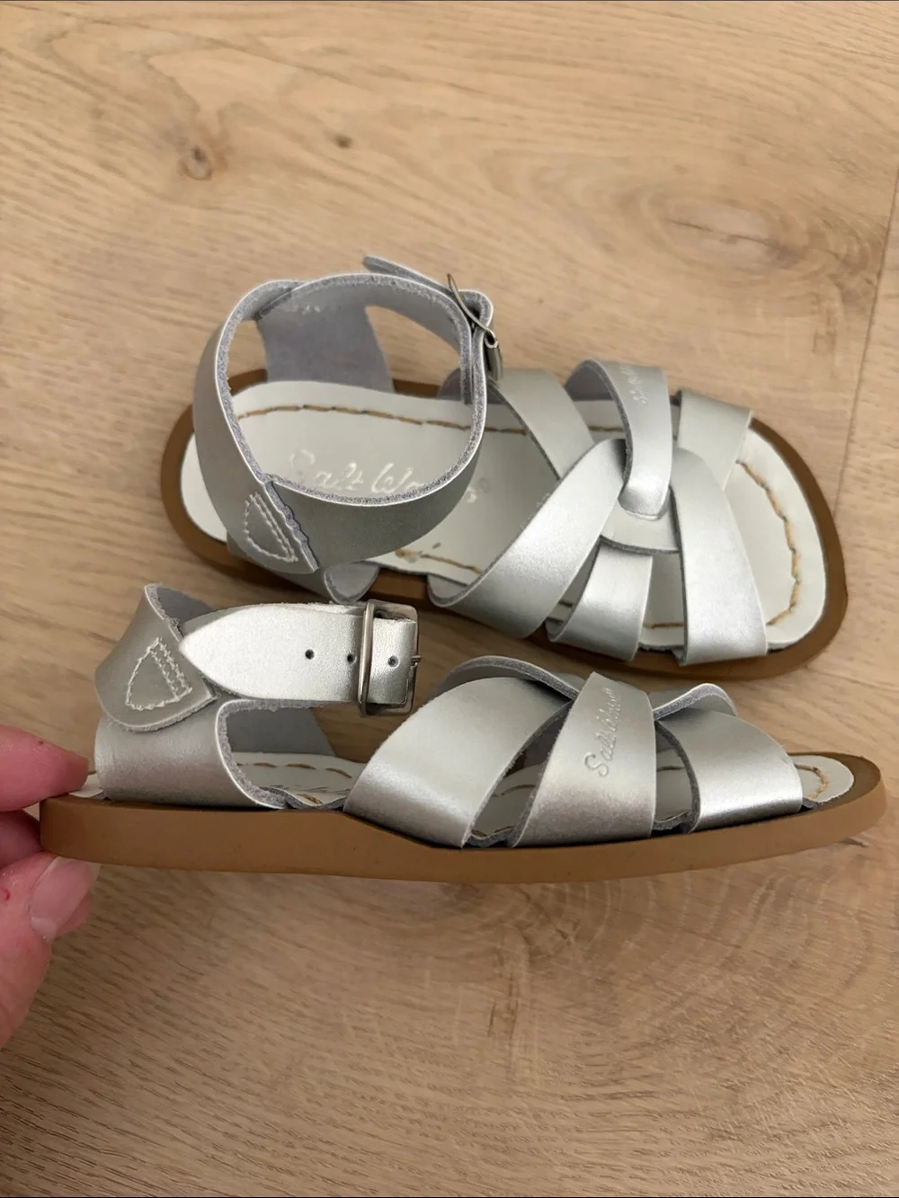 Salt Water Sandals - toddler - silver